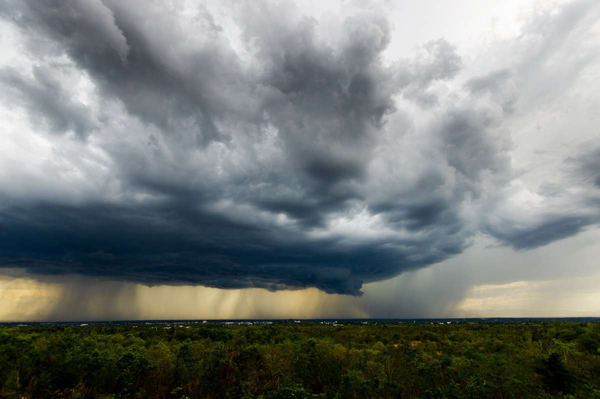 A rain storm